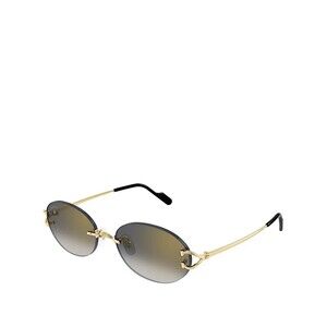 Cartier CT0551S-004 Sunglasses Gold Grey Metal